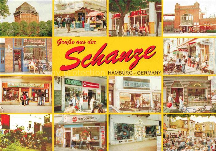 HAMBURG  CITY Schanzenviertel Schanzenstrasse Susannenstrasse Bartelsstrasse Sch