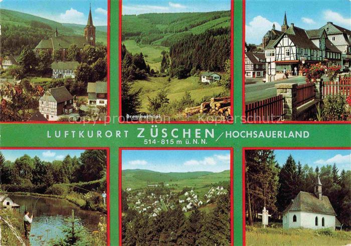Zueschen  Winterberg Sauerland NRW Hochsauerland Brembachtal Luftkurort Kirche F