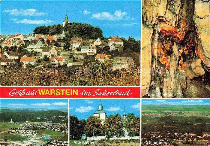 Warstein Sauerland NRW Sauerland Tropfsteinhoehle Alte-Kirche Stillenberg Stadtp