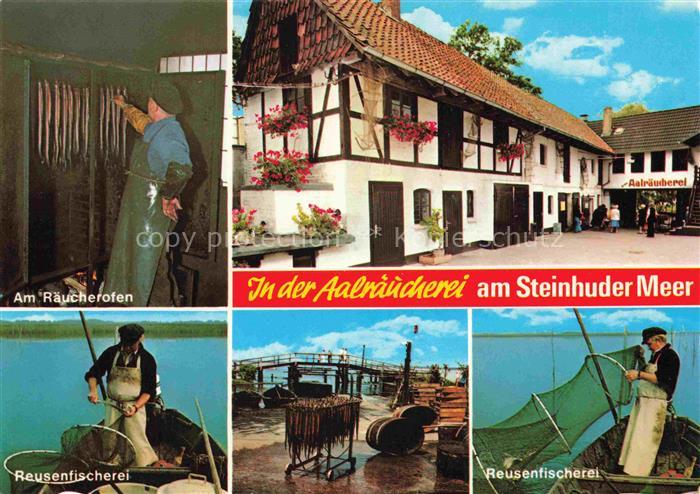 Steinhuder Meer Steinhude Wunstorf Niedersachsen Aalraeucherei Raeucherofen Reus