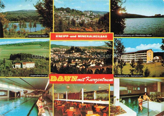 Daun Vulkaneifel Rheinland-Pfalz Gemuendener-Maar Weinfelder-Maar Jugendherberge