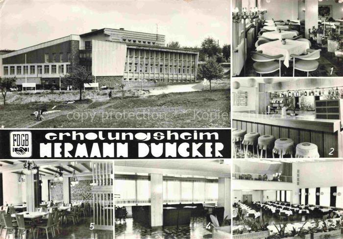 Heubach Hildburghausen Thueringen FDGB-Erholungsheim Hermann-Duncker Café Bar Sp