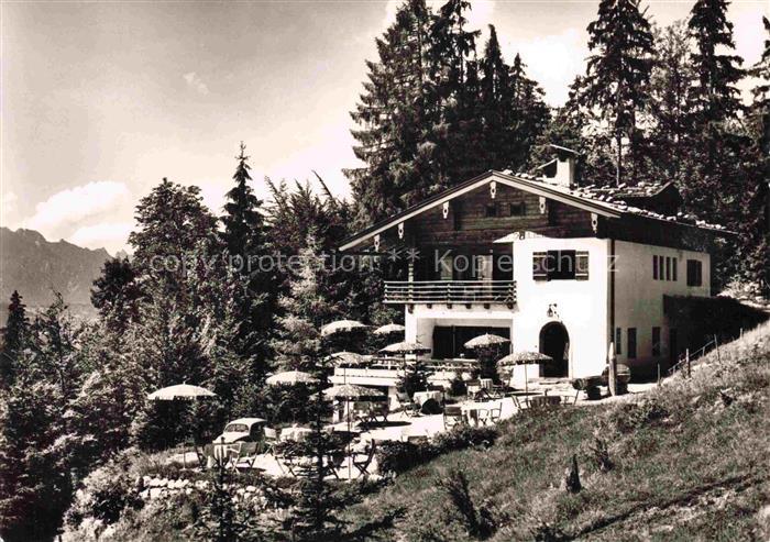 Schoenau Koenigssee Margarethenhof Berghotel Café Sonnenterrasse Richard-Voss-We
