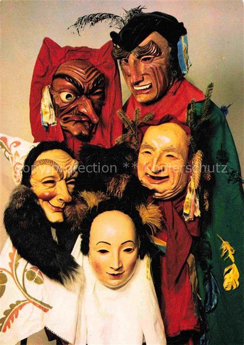 Bad Waldsee Waldseer-Originalmasken Fastnacht Schraettele Federle Faselhannes Sc