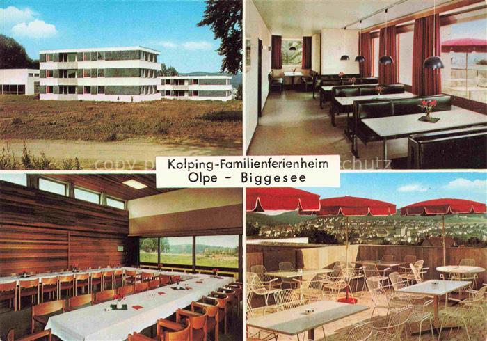 Olpe  Stadt Kolping-Familienferienheim Biggesee Speisesaal Aufenthaltsraum Terra