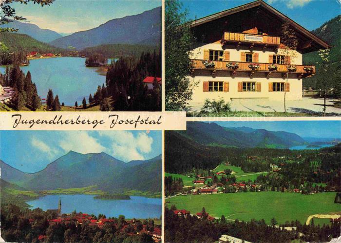 Josefstal Josefsthal Neuhaus Schliersee Bayern Jugendherberge See Alpenpanorama
