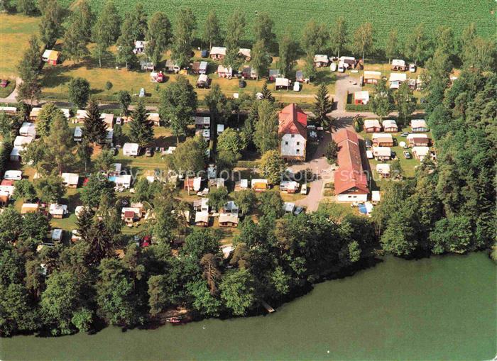 Bodenwoehr Camping-Weichselbrunn Hammersee Wohnwagen Campingplatz Luftbild See