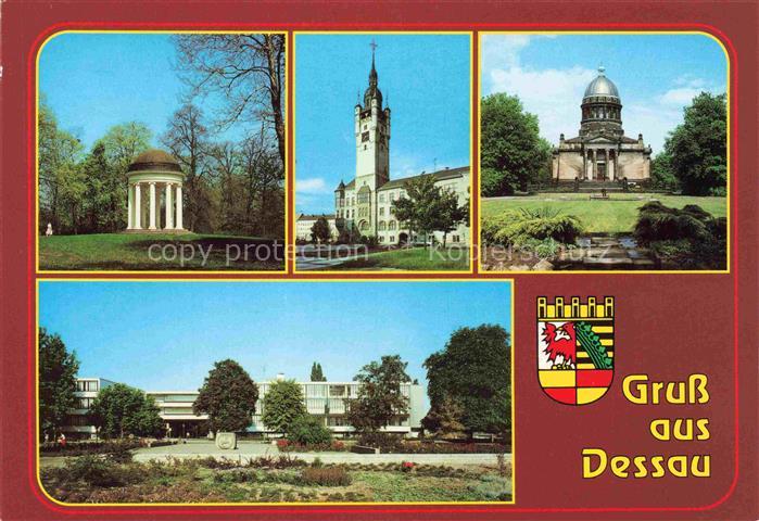 DEssAU-ROssLAU Ionischer-Rundtempel Monopteros Rathaus Mausoleum Tierpark Bauhau