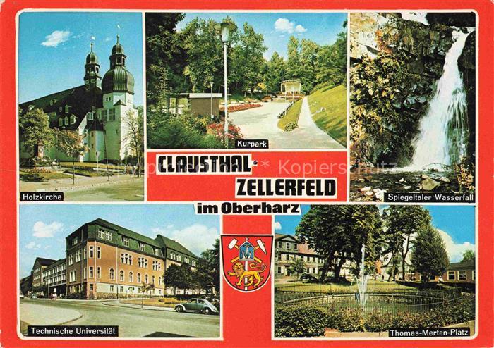 Clausthal-Zellerfeld Goslar Niedersachsen Holzkirche Kurpark Spiegeltaler-Wasser