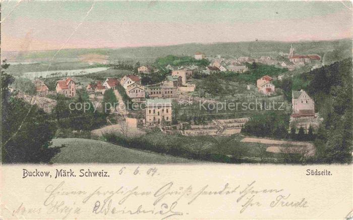 Bad Buckow Maerkische Schweiz Brandenburg Maerkische-Schweiz Suedseite Panorama