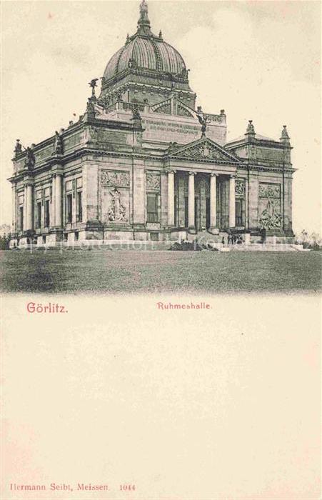 GoeRLITZ Sachsen Ruhmeshalle Kuppel Saeulen Repraesentationsbau Wiese