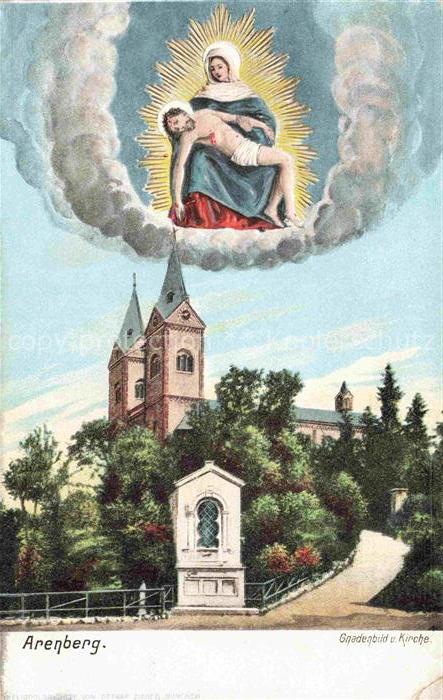 Arenberg KOBLENZ Rheinland-Pfalz Gnadenbild Kirche Madonna Pieta Wolken Kapelle