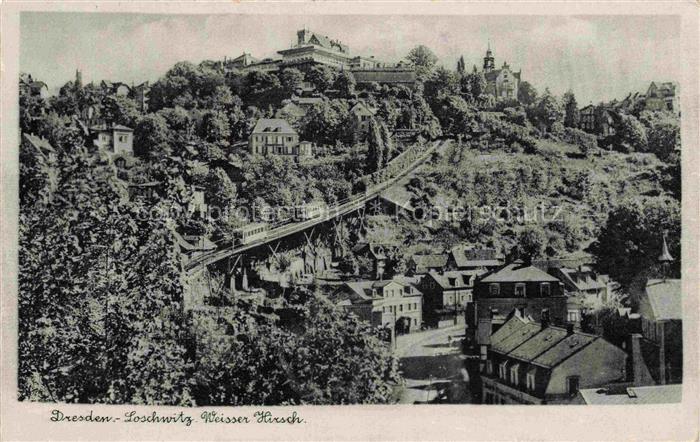 Loschwitz DRESDEN Loschwitz Weisser-Hirsch Schwebebahn Standseilbahn Villen Daec