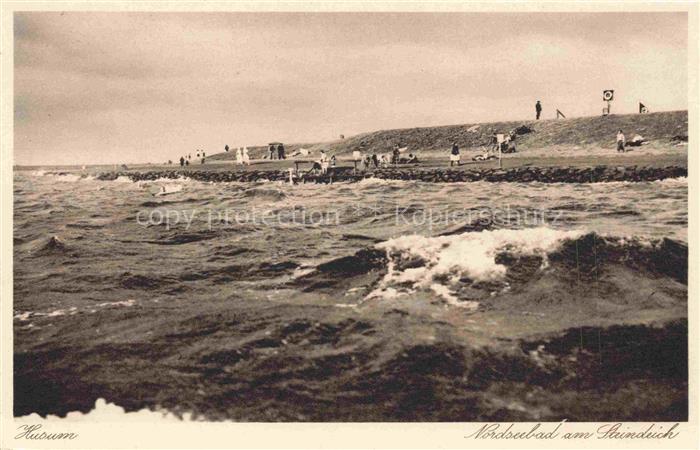HUSUM  Nordfriesland Norsee Schleswig-Holstein Nordseebad Steindeich Nordsee Wel
