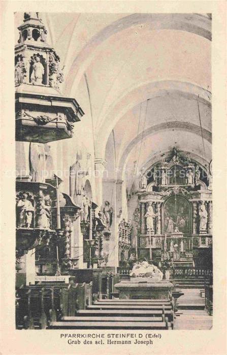 Steinfeld Kall Eifel Euskirchen NRW Pfarrkirche Kircheninnenraum Altar Kanzel Gr