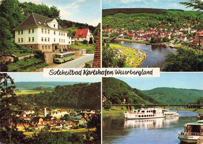 Bad Karlshafen Bad Carlshafen Kassel Hessen Soleheilbad Weserbergland Weser Schi