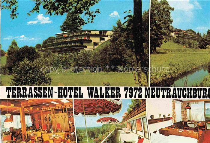 Neutrauchburg Isny Allgaeu Bayern Terrassen-Hotel-Walker Hotel Aussenansicht Res