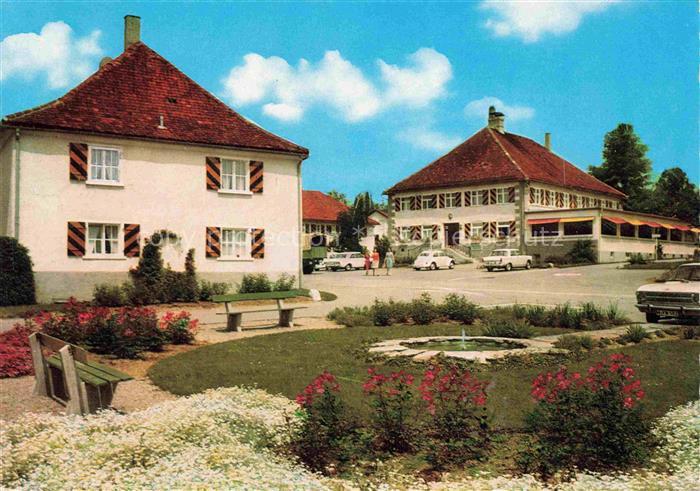 Neutrauchburg Isny Allgaeu Bayern Kuranstalt-Sonne Kurort Gebaeude Parkanlage Br