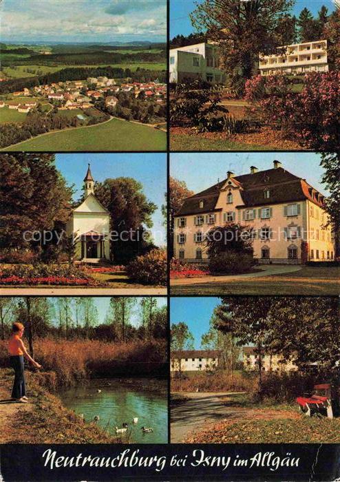 Neutrauchburg Isny Allgaeu Bayern Mehrbildkarte Ortsansicht Kapelle Schloss Teic