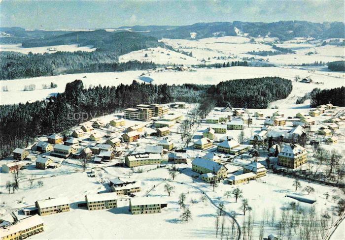 Neutrauchburg Isny Allgaeu Bayern Fliegeraufnahme Winter Schnee Ortschaft Wald A
