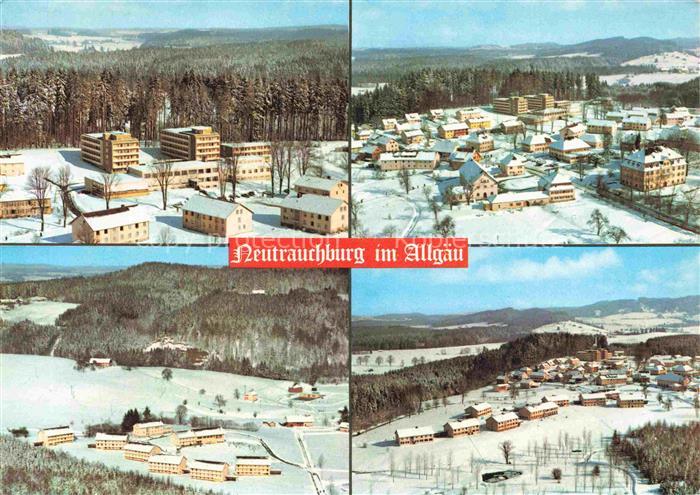 Neutrauchburg Isny Allgaeu Bayern Winterlandschaft Luftbild Wohnhaeuser Kurort W