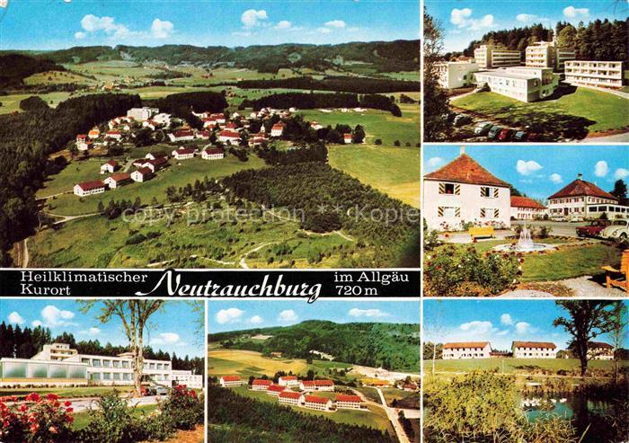Neutrauchburg Isny Allgaeu Bayern Fliegeraufnahme Kurort Sanatorium Brunnen Wies