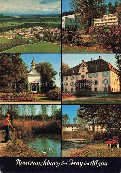 Neutrauchburg Isny Allgaeu Bayern Fliegeraufnahme Kurort Sanatorium Kapelle Schl