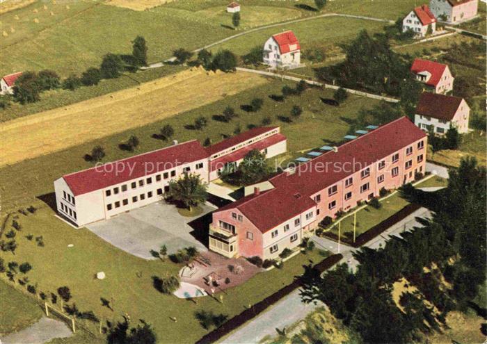 Wilhelmsdorf Ravensburg BW Gehoerlosenschule Heim Fliegeraufnahme Schule Gebaeu