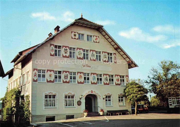 Eglofs Argenbuehl Ravensburg BW Gasthof-Zur-Rose Pension Wappen Fremdenzimmer Al