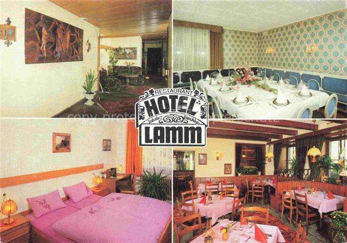 Weingarten Wuerttemberg Hotel-Lamm Restaurant Liebfrauenstrasse Zimmer Speisesaa