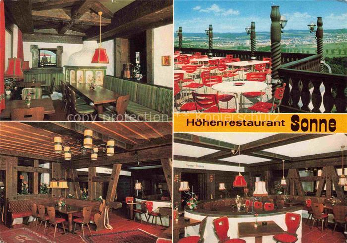 Berg Ravensburg Hoehenrestaurant-Sonne Bauernstube Rôtisserie Dancing Sonnenterr