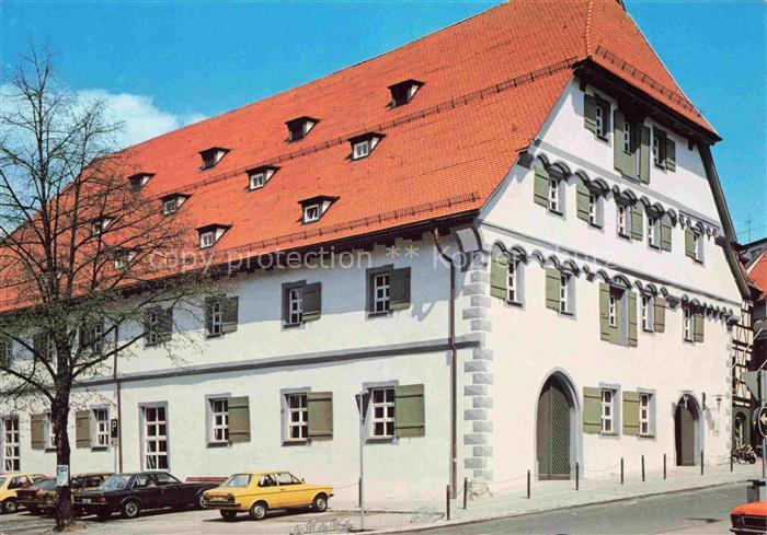 RAVENSBURG  Wuerttemberg BW Kornhaus Speichergebaeude Autos Fachwerk Torbogen