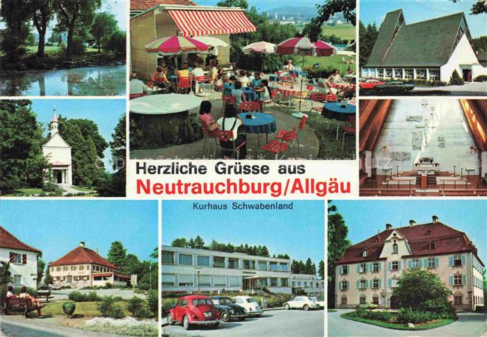 Neutrauchburg Isny Allgaeu Bayern Kurhaus-Schwabenland Teich Kapelle Café Kneipp