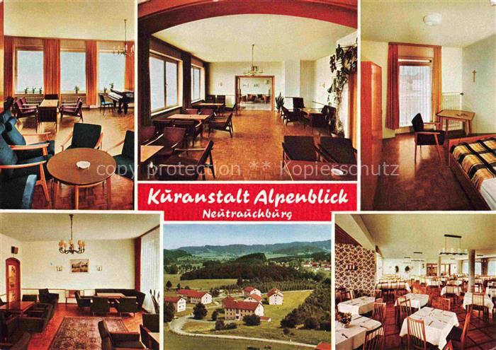 Neutrauchburg Isny Allgaeu Bayern Kueranstalt-Alpenblick Aufenthaltsraum Zimmer