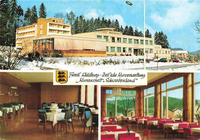 Neutrauchburg Isny Allgaeu Bayern Kuranstalt-Schwabenland Speisesaal Aufenthalts