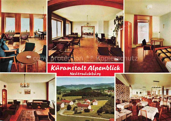 Neutrauchburg Isny Allgaeu Bayern Kuranstalt-Alpenblick Aufenthaltsraum Zimmer S
