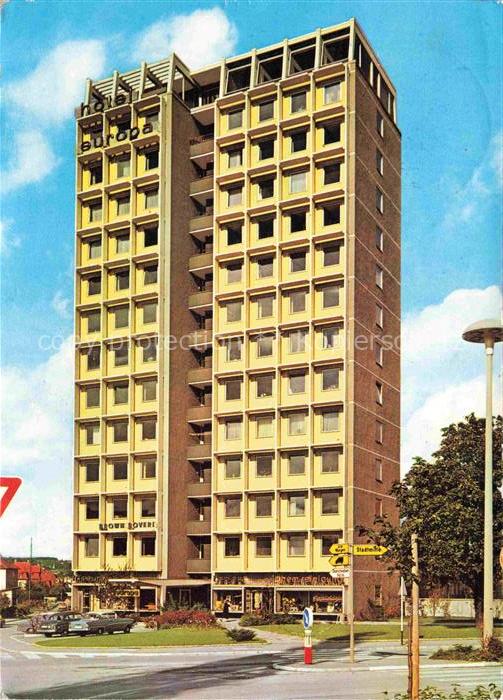 RAVENSBURG Wuerttemberg BW Hotel-Europa Goethe-Platz Hochhaus Brown-Boveri Stra