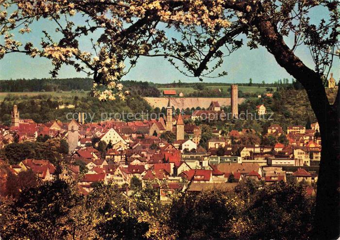 RAVENSBURG Wuerttemberg BW Stadtpanorama Altstadt Tuerme Veitsburg Fruehling Ki