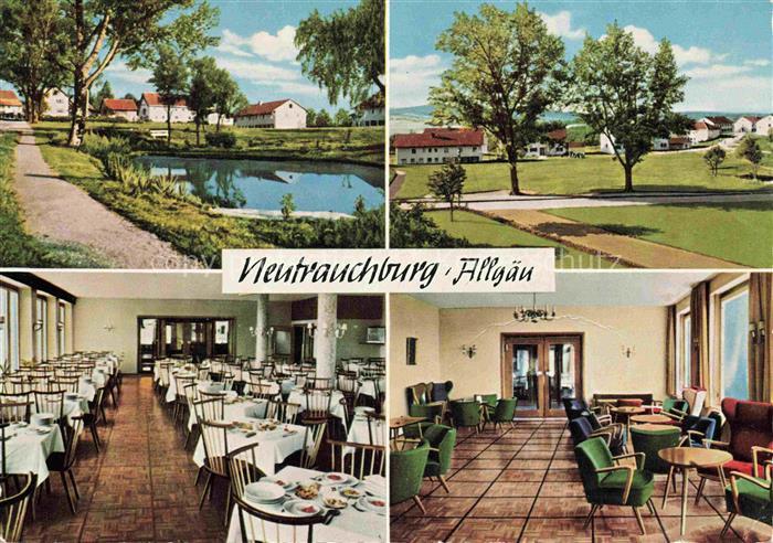 Neutrauchburg Isny Allgaeu Bayern Mechensee Kuranstalt Teich Park Restaurant Auf