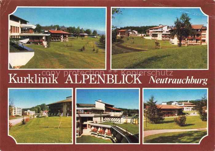 Neutrauchburg Isny Allgaeu Bayern Kurklinik Alpenblick Klinikgebaeude Park Terra