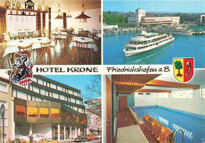 FRIEDRICHSHAFEN Bodensee BW Hotel-Krone Schanzstrasse Bodensee Faehrschiff Hafen