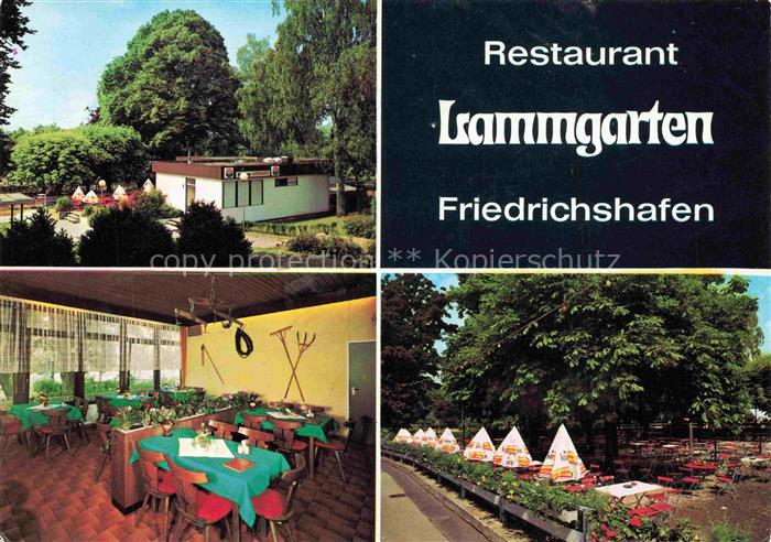 FRIEDRICHSHAFEN Bodensee BW Restaurant-Lammgarten Gaststube Biergarten Uferprome