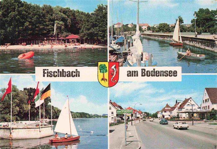 Fischbach Friedrichshafen Bodensee BW Strandbad Hafen Segelboote Bodensee Haupts
