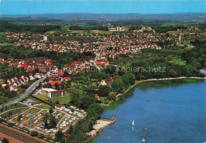 Fischbach Friedrichshafen Bodensee BW Bodensee Segelboote Campingplatz Strand Or