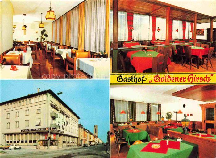 FRIEDRICHSHAFEN Bodensee BW Gasthof-Goldener-Hirsch Restaurant Gaststube Festsaa