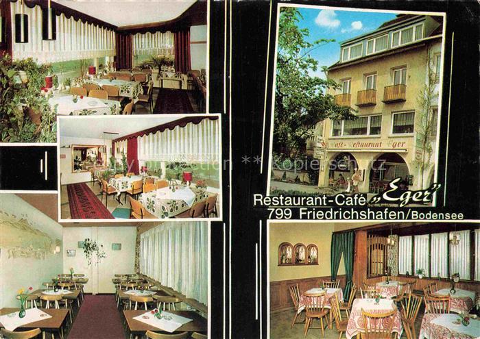 FRIEDRICHSHAFEN Bodensee BW Restaurant-Café-Eger Bodensee Restaurantinnenraum Ti