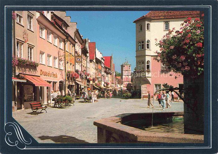 Wangen Allgaeu Bayern Marktplatz Herrenstrasse Ravensburger-Tor Deutsche-Bank Br