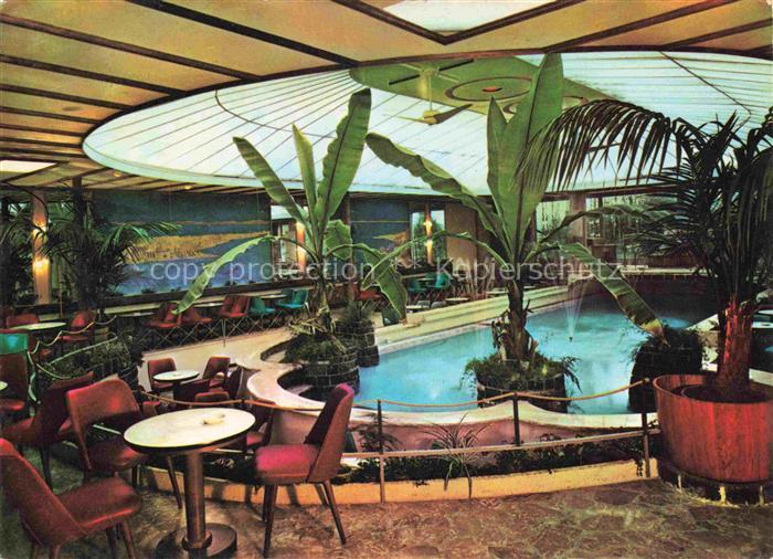 Wangen Allgaeu Bayern Cafe-Hoelle Tanzhalle-Fontana Schwimmbad Tropenpflanzen In