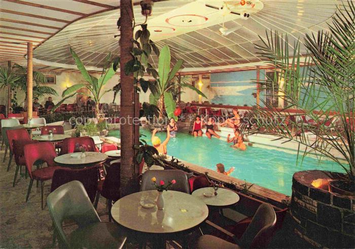 Wangen Allgaeu Bayern Cafe-Hoelle Tanzhalle-Fontana Schwimmbad Badende Tropenpfl
