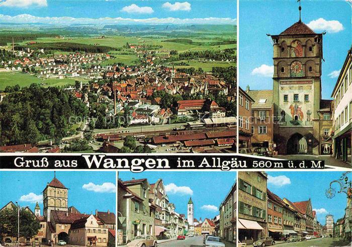 Wangen Allgaeu Bayern Luftaufnahme Ravensburger-Tor Martinstor Herrenstrasse Alt